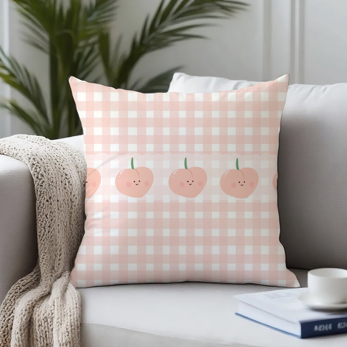 格子抱枕2025新款印花枕套客厅沙发抱枕办公室宿舍靠背垫家用装饰