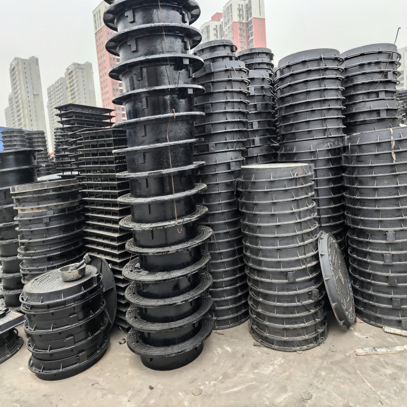 球墨铸铁防沉降井盖圆重型窨井盖下水道雨污水五防市政阴井沙井