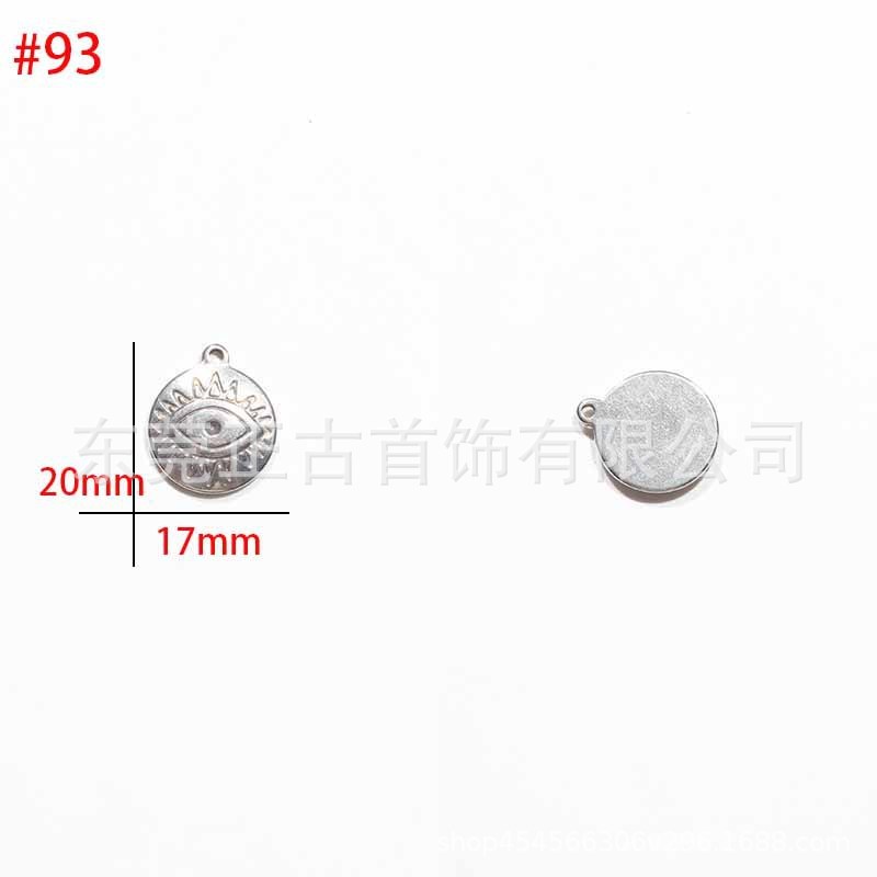 クロスボーダー悪魔の目ペンダントステンレス鋼 diy アクセサリーネックレスキーホルダーペンダントアイドリップオイルアクセサリーメーカー|undefined