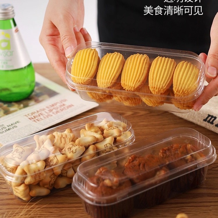 Caja de leche de soja, caja de galletas, caja transparente de galletas, caja de embalaje de taza de pastel de lazanas de fruta