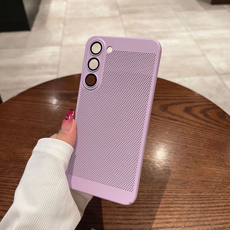 Suitable for Samsung S23Ultra Cooling Mesh Case with Lens Film S22 Mobile Phone Case Note20S21 Anti-Fingerprint Suitable for Samsung S23Ultra Cooling Mesh Case with Lens Film S22 Mobile Phone Case Note20S21 Anti-Fingerprint