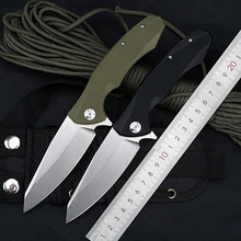 户外折叠刀D2刃露营野炊随身便携G10柄折刀现货