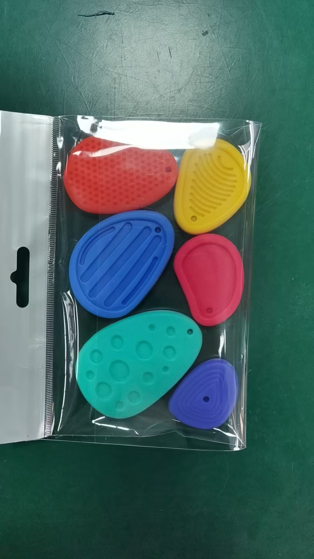 Juguetes Fidget Piedra sensorial para niños 6 piezas de textura suave Piedra de preocupación para aliviar la ansiedad Piedra de descompresión