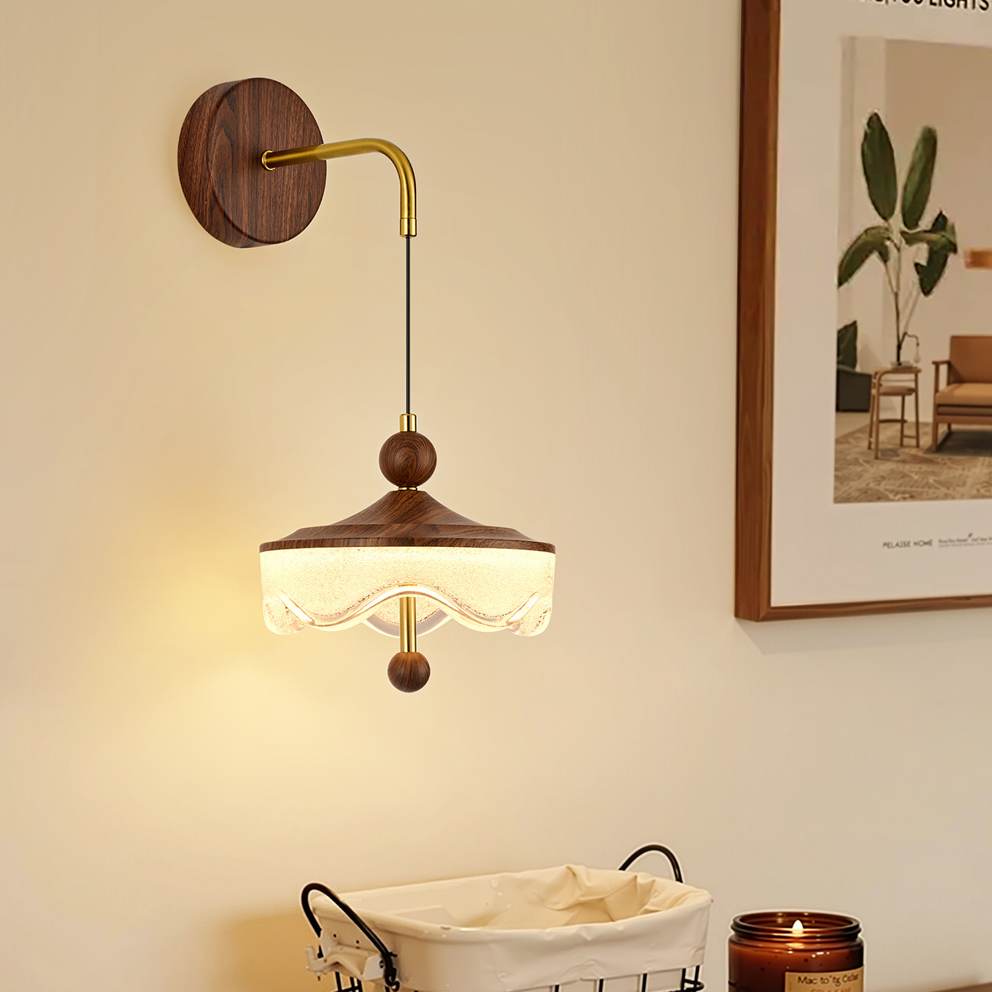 Medieval estilo dormitorio cabecera lámpara de pared sala de estar lámpara de pasillo 2026 nuevo estilo americano retro creativo cabecera lámpara L669