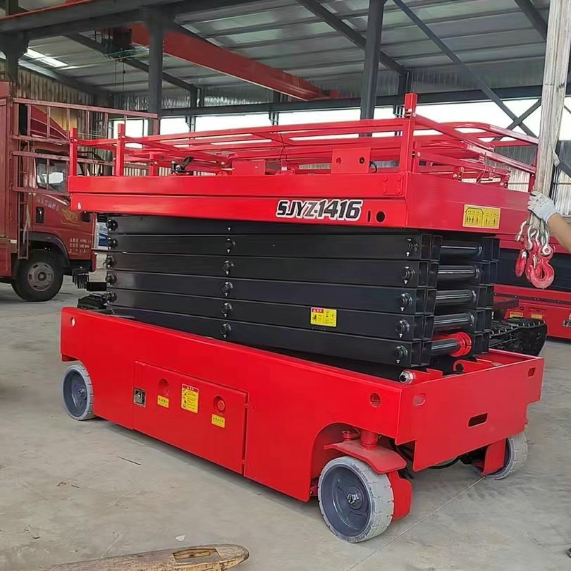 Cross-Border New Product: Self-Propelled Aerial Lift Platform Equipment, Mobile Hydraulic Scissor Lift for High-Altitude Work