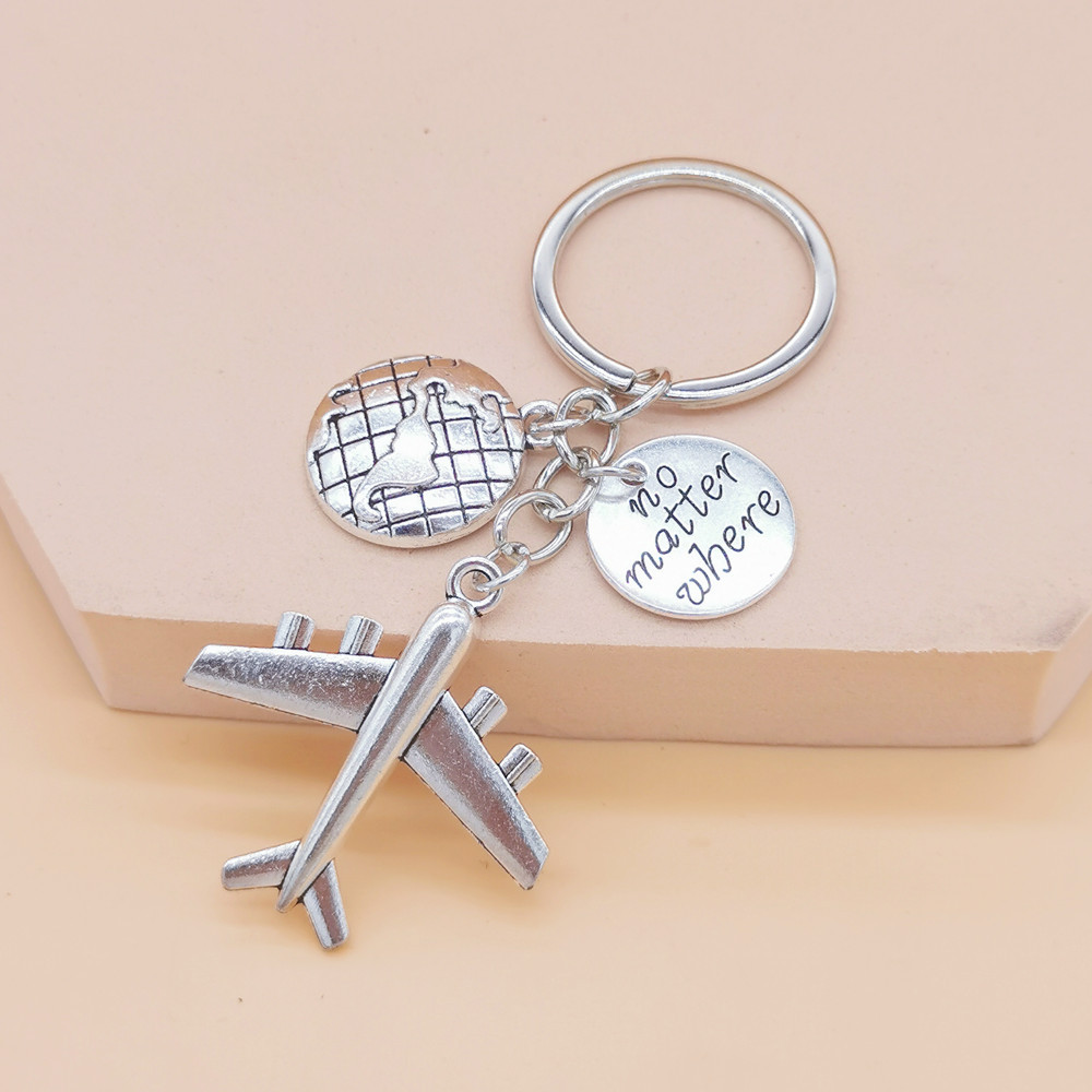 18g Weight Keychain Classification 1 Piece Quantity Holiday, Daily, Street Occasion Alloy Material Letter Pattern Plating Design Casual, Simple Style Style 1 Piece Casual Simple Style Letter Alloy Plating Keychain 6