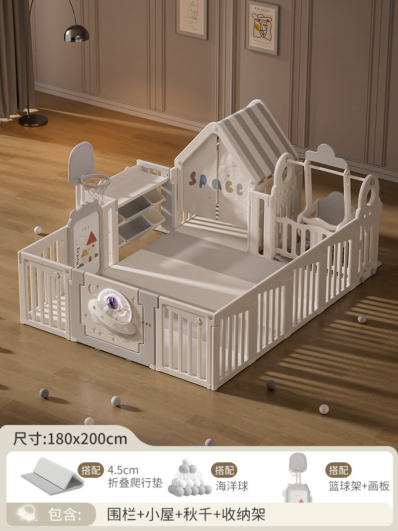 1.8*2.0 pequeña casa columpio estante de almacenamiento 4.5 cm PU tapete