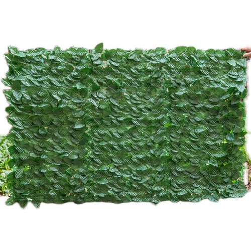 Simulated fence, fence decoration, simulated fence, green leaf fence, balcony guardrail, shielding fence, fake green plant ceiling