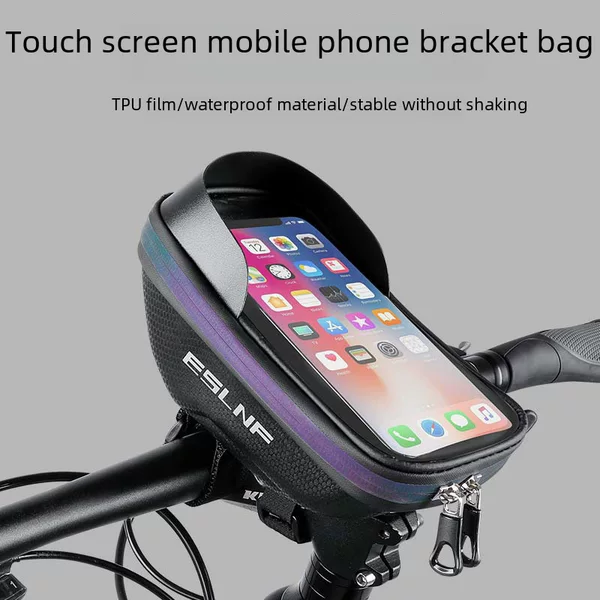 ESLNF bicycle bag large capacity bicycle head bag mountain bike waterproof upper tube bag colorful riding bag