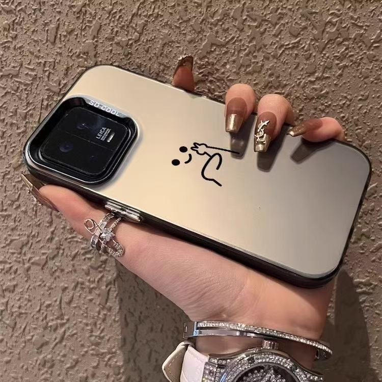 Nueva marca de moda para iPhone 16 funda para teléfono móvil Apple 15promax/14 gesto personalizado anti-caída 13pro12