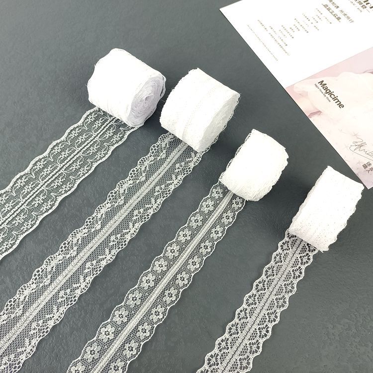 10米一卷滌綸無彈蕾絲花邊半圓花邊 服裝內衣DIY服飾輔料批發直銷