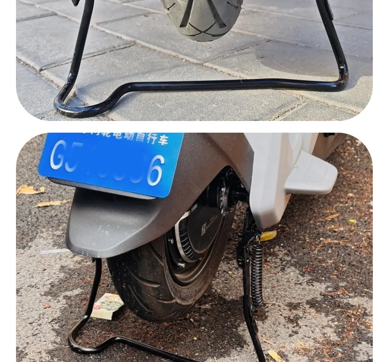 Suitable for No.9 V30C/Vzmix Electric Vehicle Rear-Mounted Double Support Thickeneded Reinforced Double Support Parking Rack Accessories