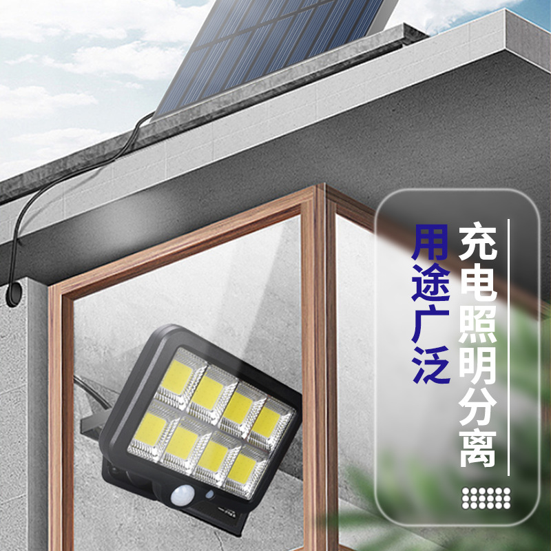 Lámpara de pared solar al aire libre patio Cuerpo Humano lámpara de inducción hogar dividir garaje iluminación LED lámpara de calle al por mayor