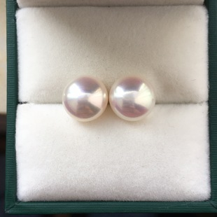 Wholesale Natural Freshwater Pearl Earrings 6A Grade Extremely Bright Light Comparable to Japanese Akoya Seawater Pearl Earrings 925 Sterling Silver