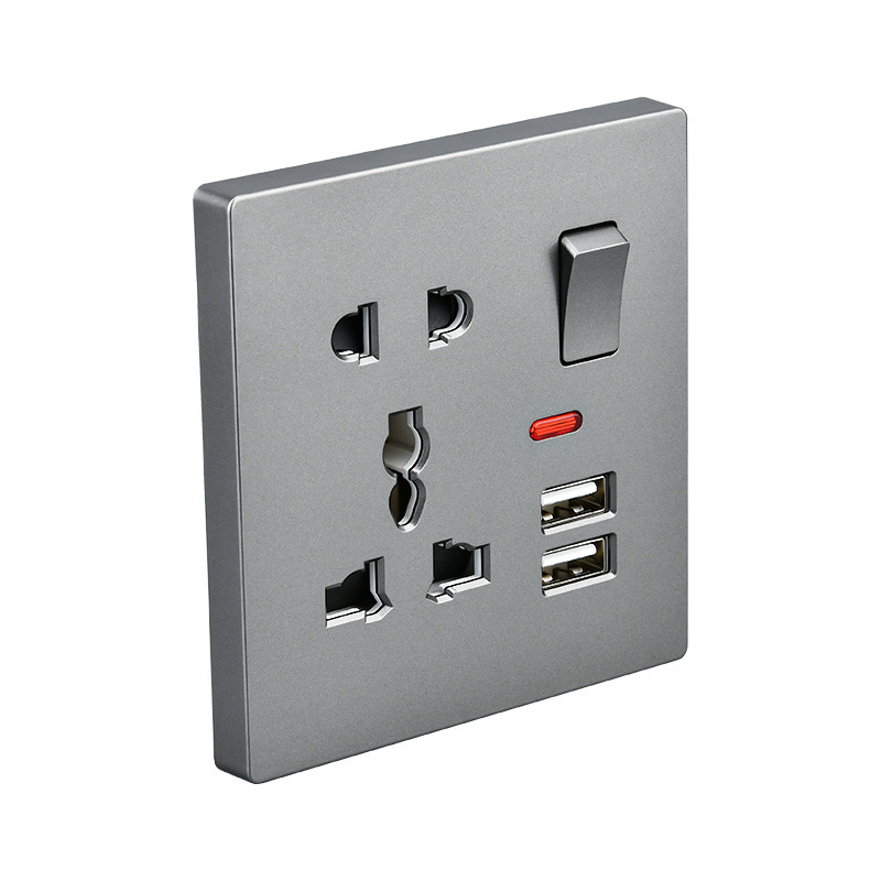 146型スイッチソケット タイプC PD急速充電 USBインターフェース付き 1オープンマルチ5穴ソケット 2オープンマルチ10穴|undefined