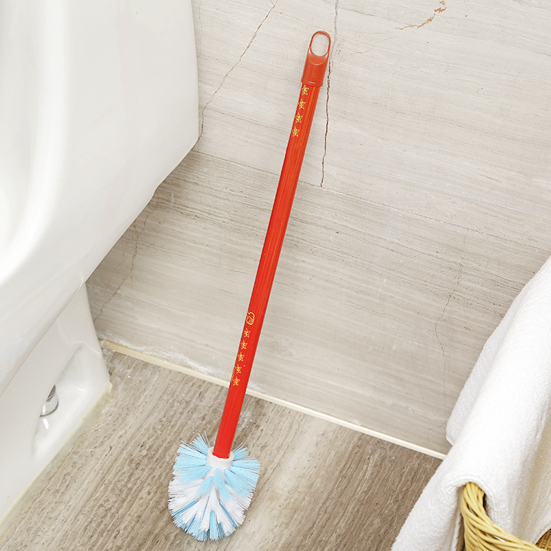 Wall-Mounted Toilet Brush with Long Handle for Home Use, Bathroom Cleaning Brush with No Dead Corners, Without Base