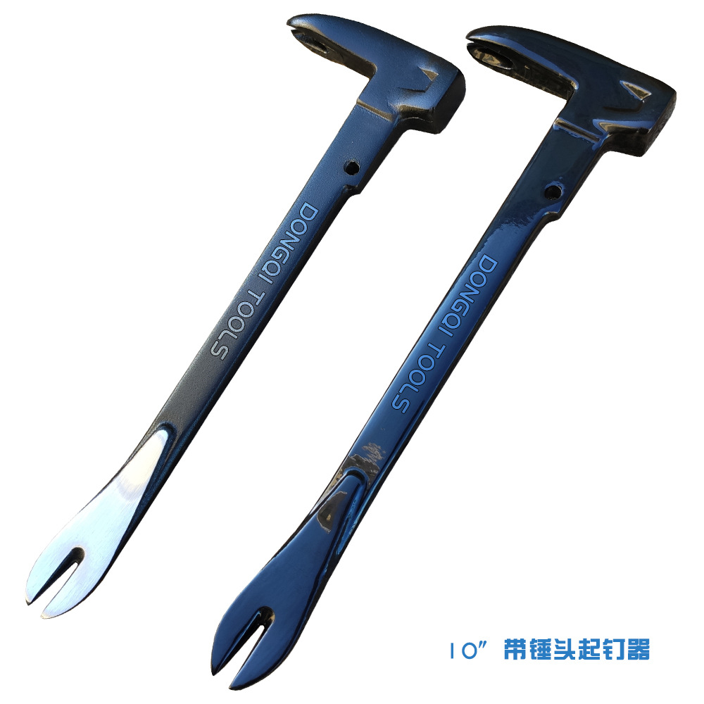 羊角起钉器 带锤头 可敲击 猫爪撬棍 锻压非铸造撬棒