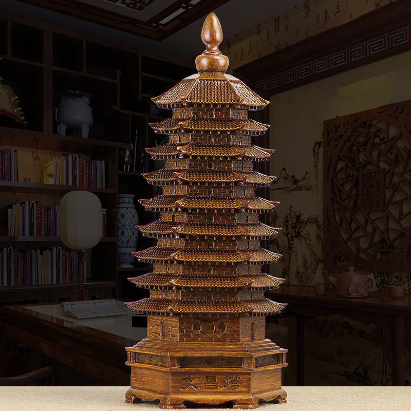 9-layer Wenchang Tower decoration 13 13-9-layer gift for children study book desktop office decoration crafts