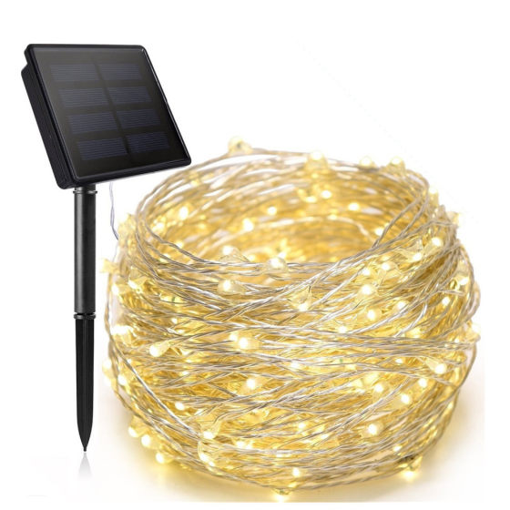 Amazon copper wire lights led solar string lights wholesale outdoor courtyard garden string lights copper wire colored lights decorative lights