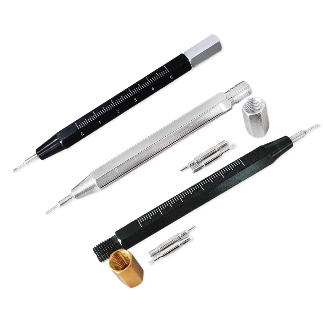 Herramienta de reparación de relojes Herramienta de reloj desmontaje Escala de correa lote de escala de doble cabeza lote de escala de una sola cabeza lote pequeño lote amarillo