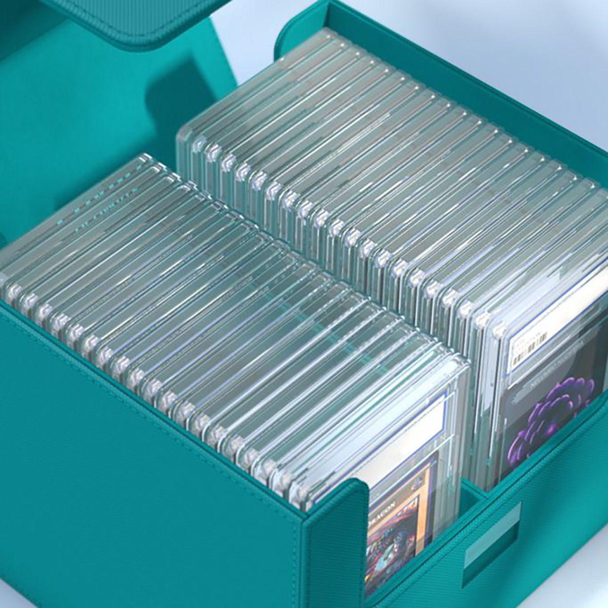 De gama alta 30 + pu juegos de mesa PSA Tarjeta de clasificación caja de almacenamiento juego rey tarjeta tesoro puede soñar magia tarjeta de almacenamiento al por mayor