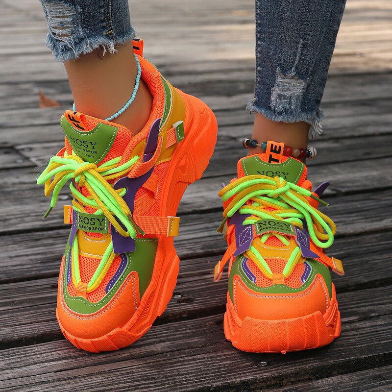 Fashion Torre Shoes Student sneaker Women's 2024 Spring and Autumn New Mesh Breathable Soft Bottom All-Match Comfortable Running Shoes