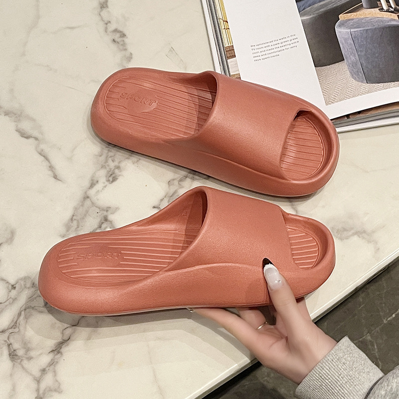 Slippers Non-Slip Indoor Home Use For Men And Women Summer Couples Slippers Feels Like Walking On Poop For Bathroom Shower_voghion.com