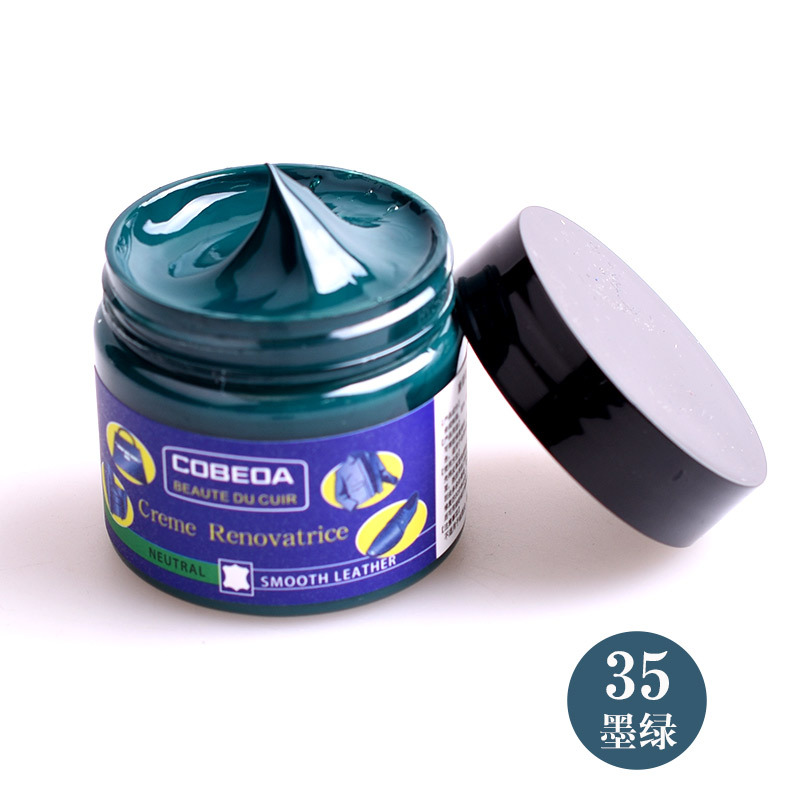 Venta directa de fábrica kangbida agente de coloración de cuero sofá bolsa de cuero para colorear zapatos de cuero de reparación de desgaste color suplemento crema