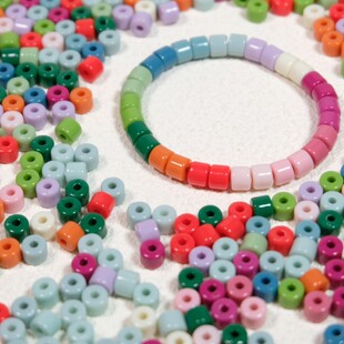 6mm Solid Color Acrylic Cylindrical Loose Beads DIY Mobile Phone Chain Bracelet Material Jewelry Accessories