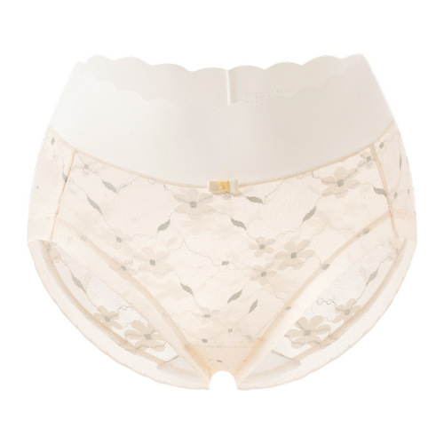 Soft, cloudy, high-quality, high-end women's underwear with high slits, nude feel, and no restraints to lift the taxol mulberry silk crotch