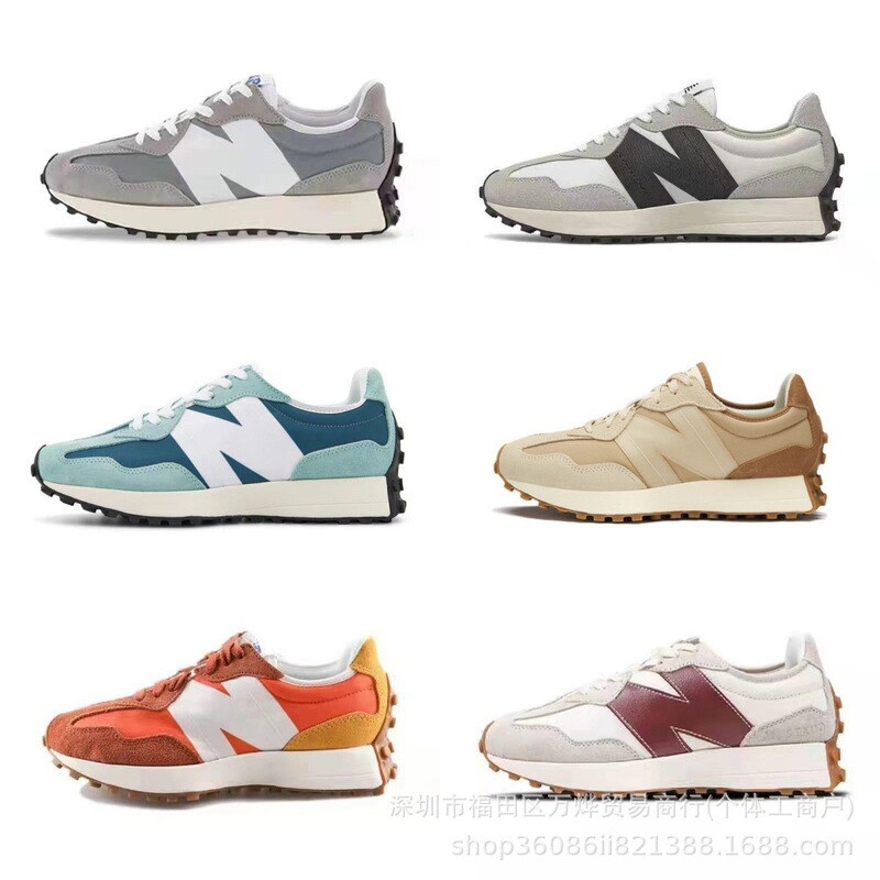 Putian New Balance NB327 Original Gray Running Sneakers, Retro Casual Unisex Couple's Dad Shoes, Wholesale