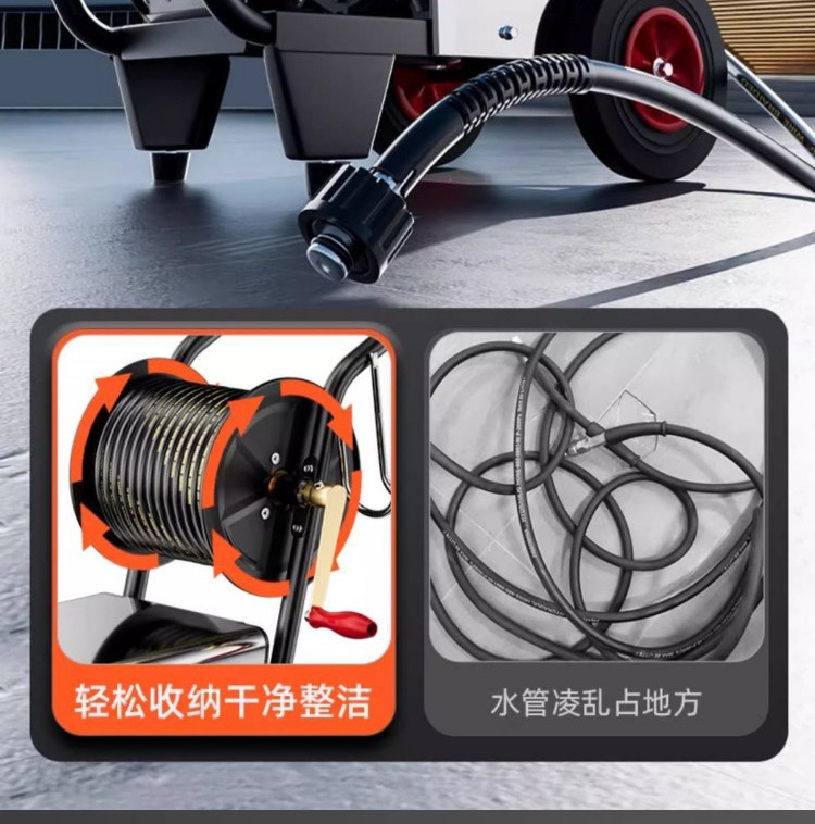 High-Pressure Car Washing Machine, Commercial Intelligent High-Pressure Cleaning Machine, Car Wash Shop, Farm, Four-Stage High-Power Car Washing Pump