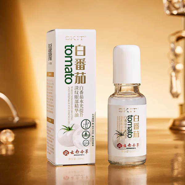 Skit White Tomato Water-Glow Lifting and Wrinkle-Reducing Eye Essence Oil Roll-On for a Natural Firming, Anti-Wrinkle, Hydrating, and Moisturizing Effect