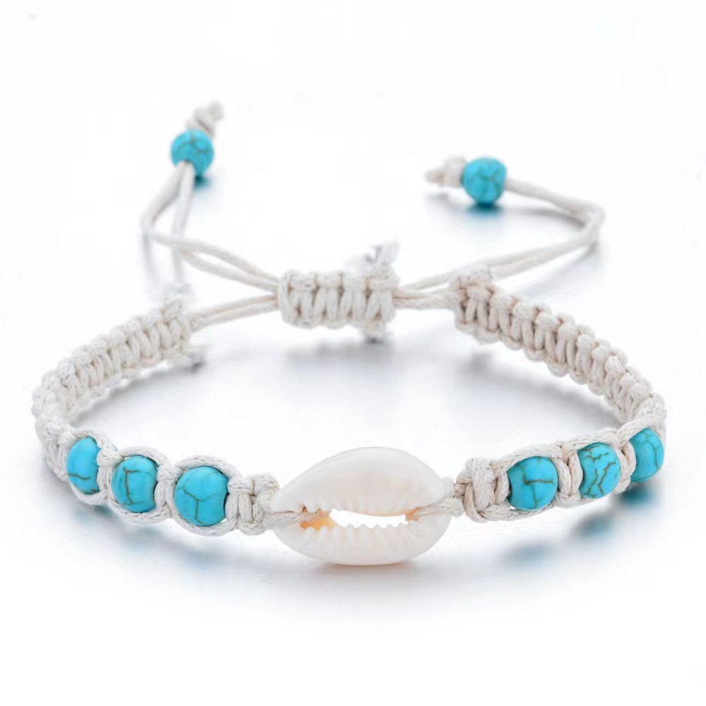 Beach Simple Style Shell Rope Shell Irregular Unisex Bracelets display picture 5