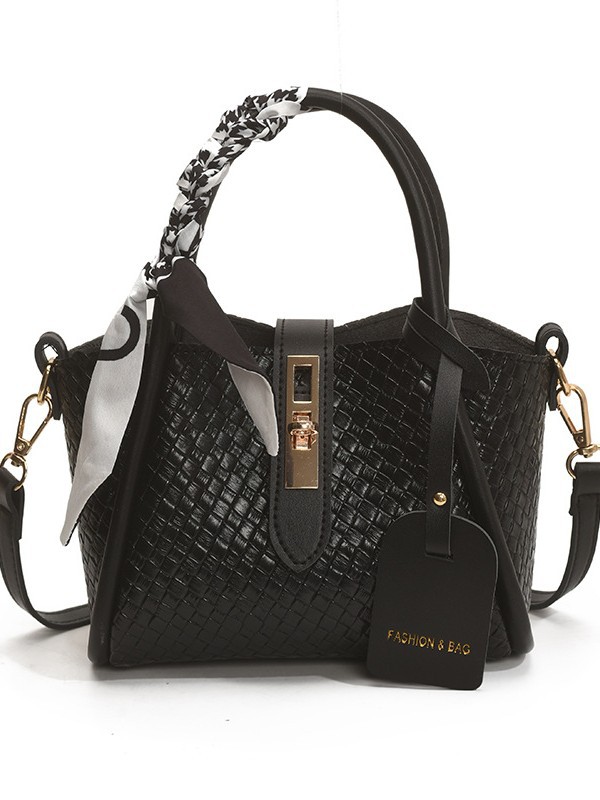 Bolsa de tejido para mujeres 2025 nuevo estilo de alto nivel de verano bolso de hombro para mujeres bolso de cubo de mano