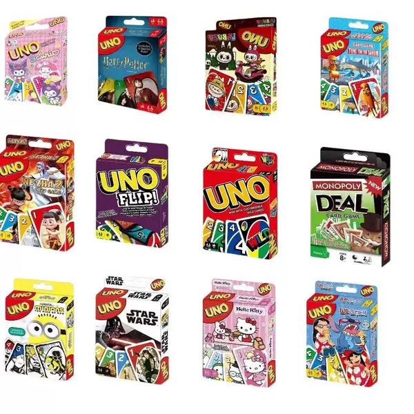 UNO cards are authentic board games with a variety of styles, available for wholesale and retail, suitable for multi-player gatherings