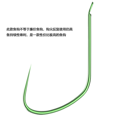 Wholesale competitive wolf fish hooks in bulk new improved ultra-light alloy barb-free black pit thin crucian carp carp hooks