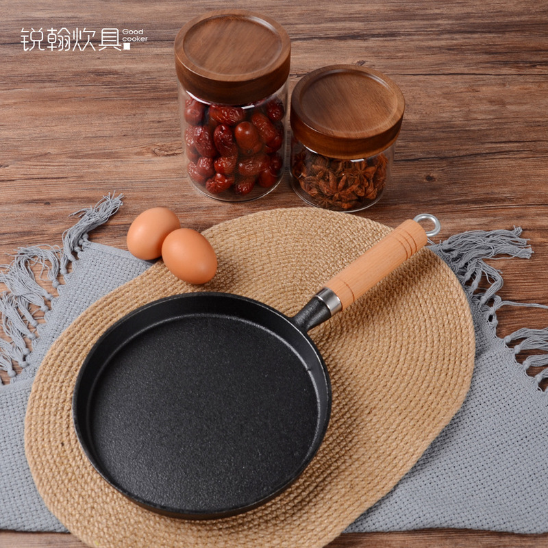 Cast Iron Pan Pig Iron Frying Pan Uncoated Non-stick Pancake Hand-made Pancake Pancake Pan Griddle Pizza Baking Pan Factory Cast Iron Pan Pig Iron Frying Pan Uncoated Non-stick Pancake Hand-made Pancake Pancake Pan Griddle Pizza Baking Pan Factory