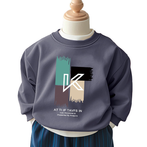 Women's and Men's Universal Children's Thick Fleece Crew Neck Sweatshirt - Autumn/Winter Bestseller Comfortable Top