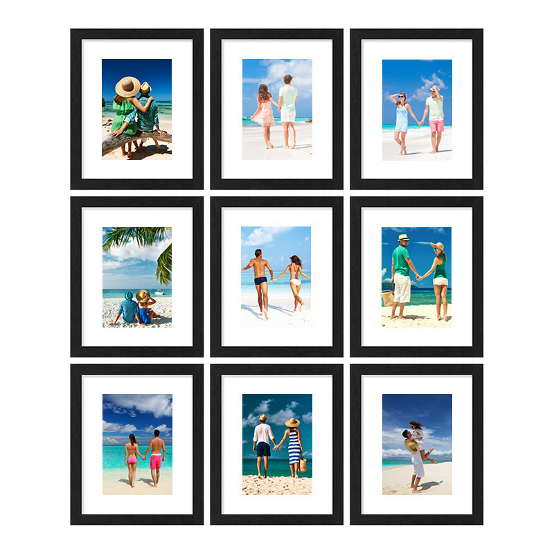 Cross-border Amazon, Shopee, Mercado Libre, TEMU, SHEIN 8X10 wooden wall-mounted decorative picture frames, 3-piece or 5-piece set Cross-border Amazon, Shopee, Mercado Libre, TEMU, SHEIN 8X10 wooden wall-mounted decorative picture frames, 3-piece or 5-piece set