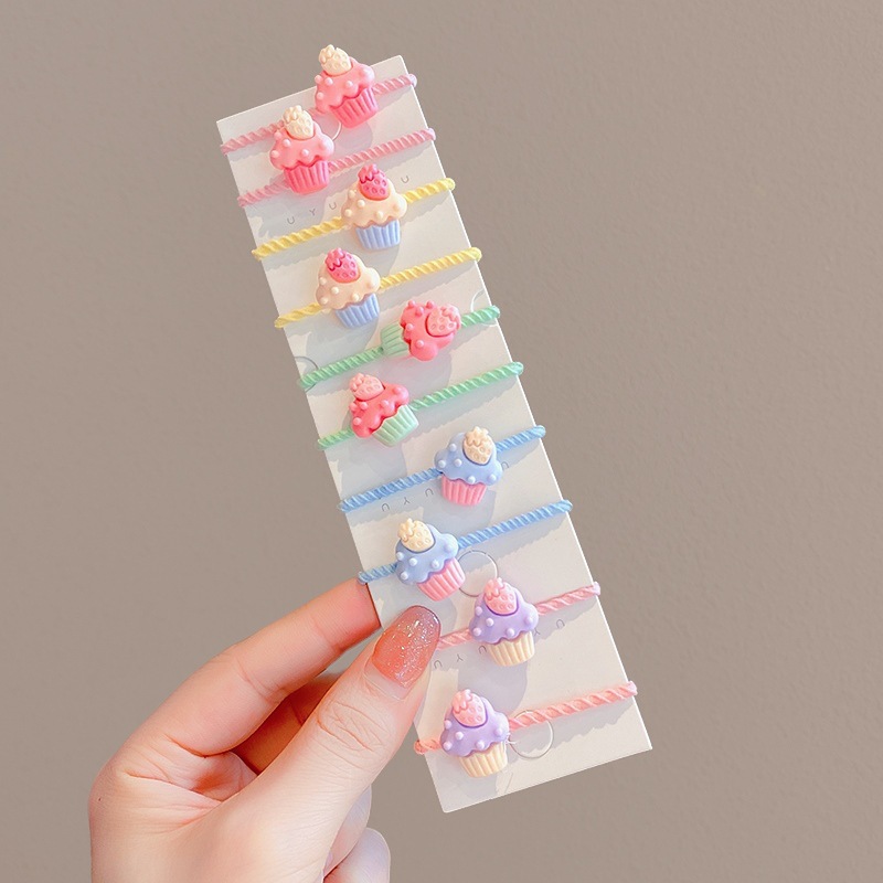 Banda de pelo de pulgar lindo para niños accesorios de corbata de pelo de bebé cuerda de pelo de bebé niña alta elástica no duele el cabello tocado de banda de goma