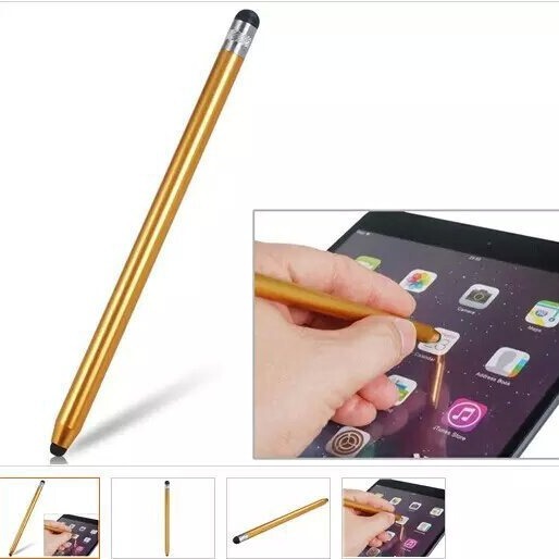 Metal Round Pencil Capacitive Pen. Drawing Pen for Mobile Phones, Computers, Etc. Touchscreen Pen Stylus with Precise Control