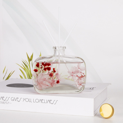 Aromatherapy essential oil flat bottle fireless aromatherapy hotel bedroom dried flowers rattan toilet deodorization long-lasting fragrance