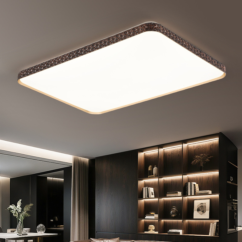 Grand View Garden sala de estar lámpara de techo nueva lámpara principal de dormitorio estilo chino simple atmósfera paquete de toda la casa lámpara Zhongshan 323L
