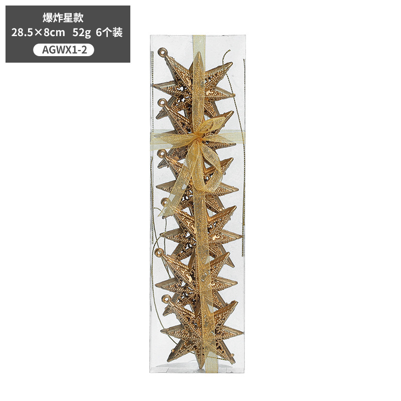 Estrella octogonal dorada/6/52g