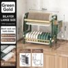 【Green Gold】Double-layer 52cm-Luxury model (with knife holder + chopstick drum + adhesive board holder)