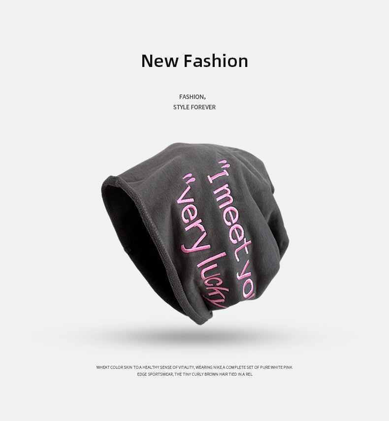 Frauen Y2K Rosa Kappe Herbst Gestickte Gestrickte Hut Weibliche Streetstyle Hip Hop Gestapelt Beanie Winter Außerhalb Männer Paar Kappen – Detail 19