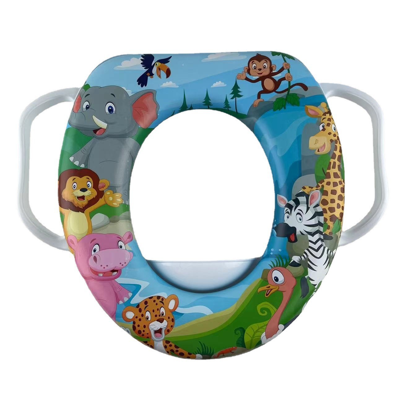 Children's toilet mat manufacturer wholesale export sponge comfortable baby toilet seat with armrests