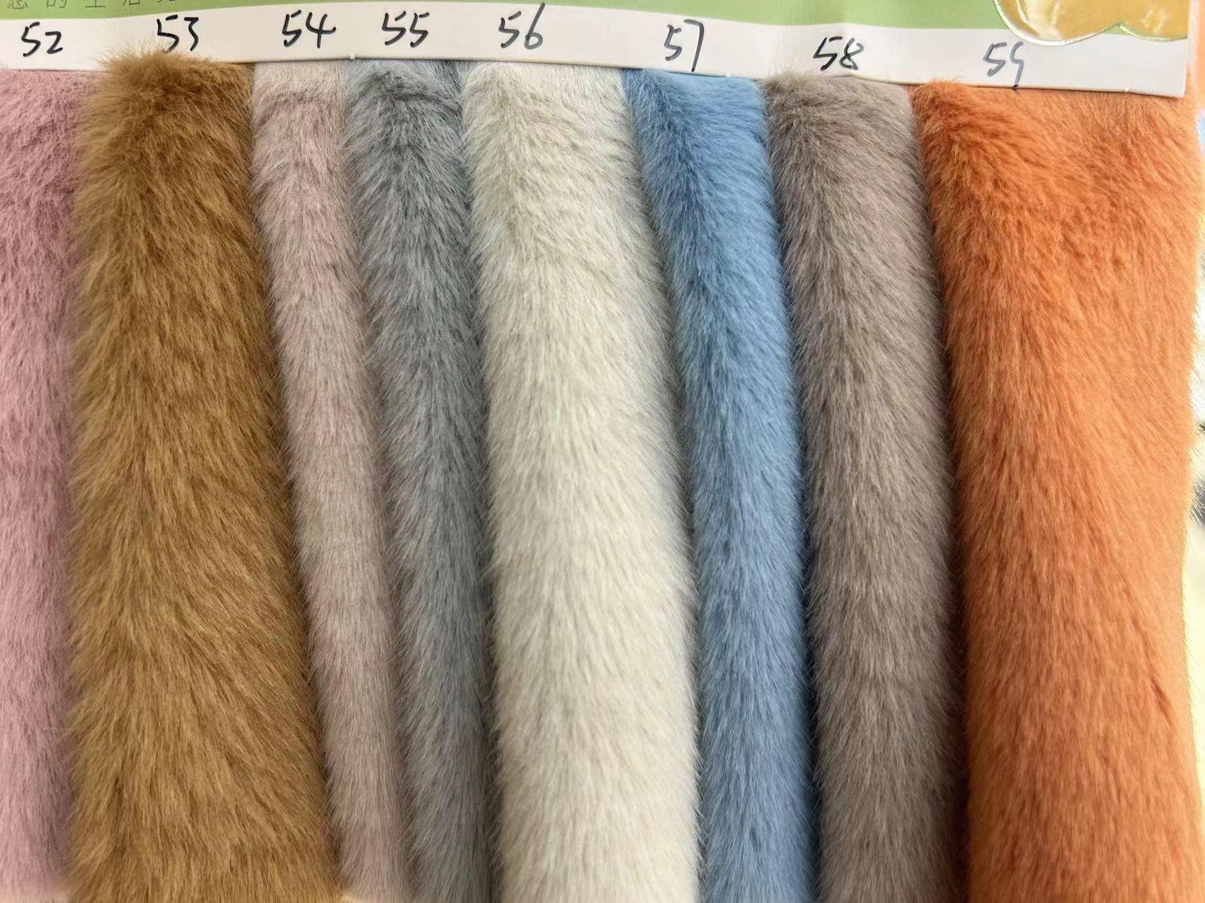550G pequeño visón europeo alto y bajo piel de conejo suave nieve visón terciopelo textura ropa zapatos y sombreros juguetes hogar textil bufanda tela