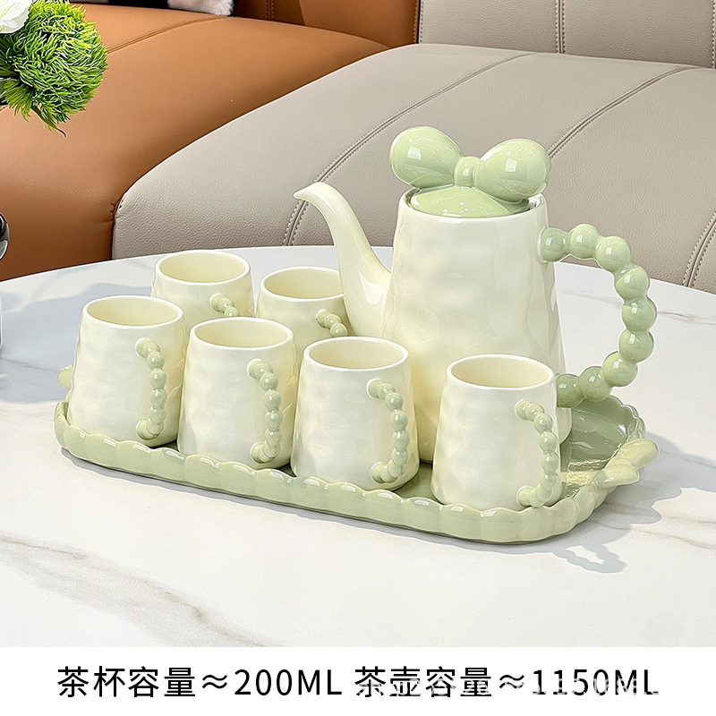客厅茶几高档陶瓷杯架茶具喝水杯子家用待客水具套装乔迁新居送人|undefined
